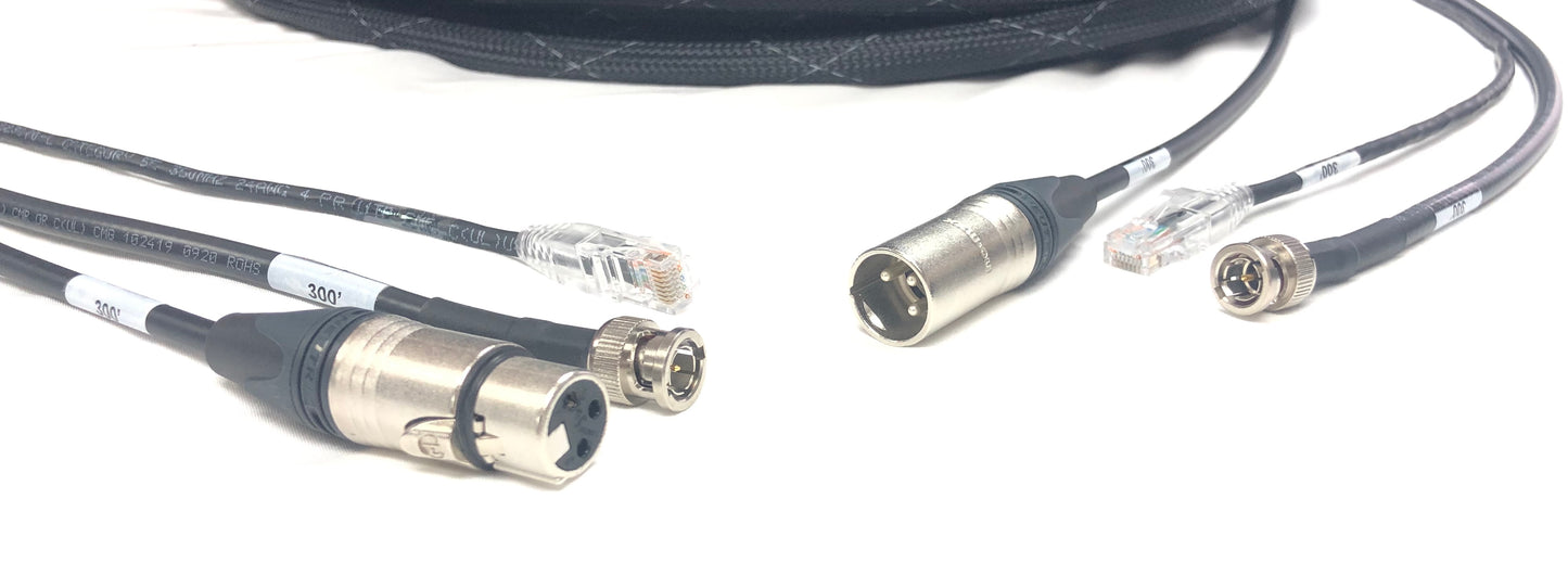 Snake Cable HD-SDI BNC, XLR, CAT5E all in one Jacket