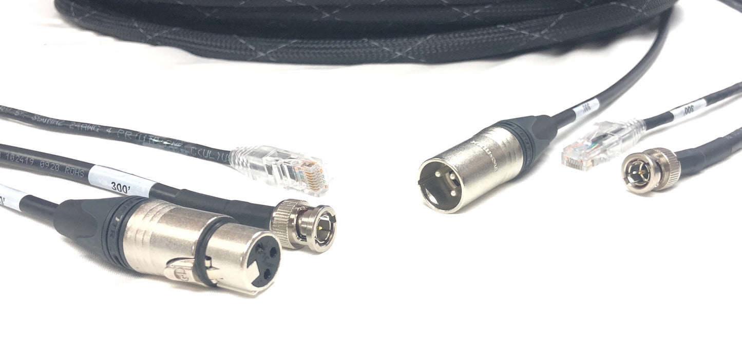 Snake Cable HD-SDI BNC, XLR, CAT5E all in one Jacket