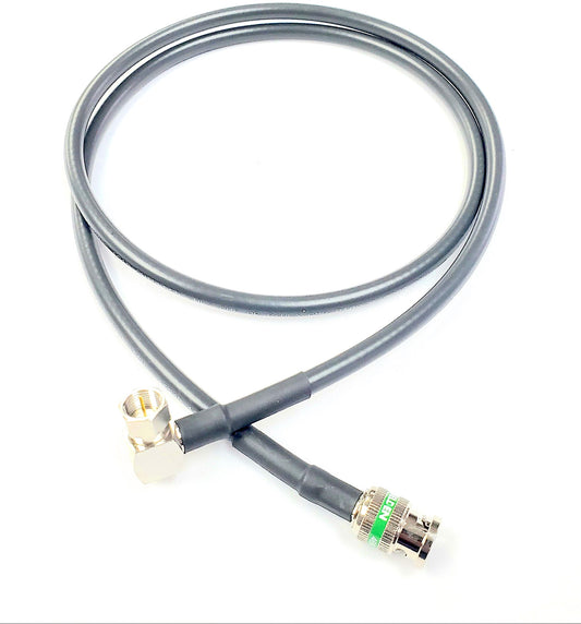 BNC to F-Type Male Right Angle Belden 4694R RG6 Broadcast 12G Coaxial Cables