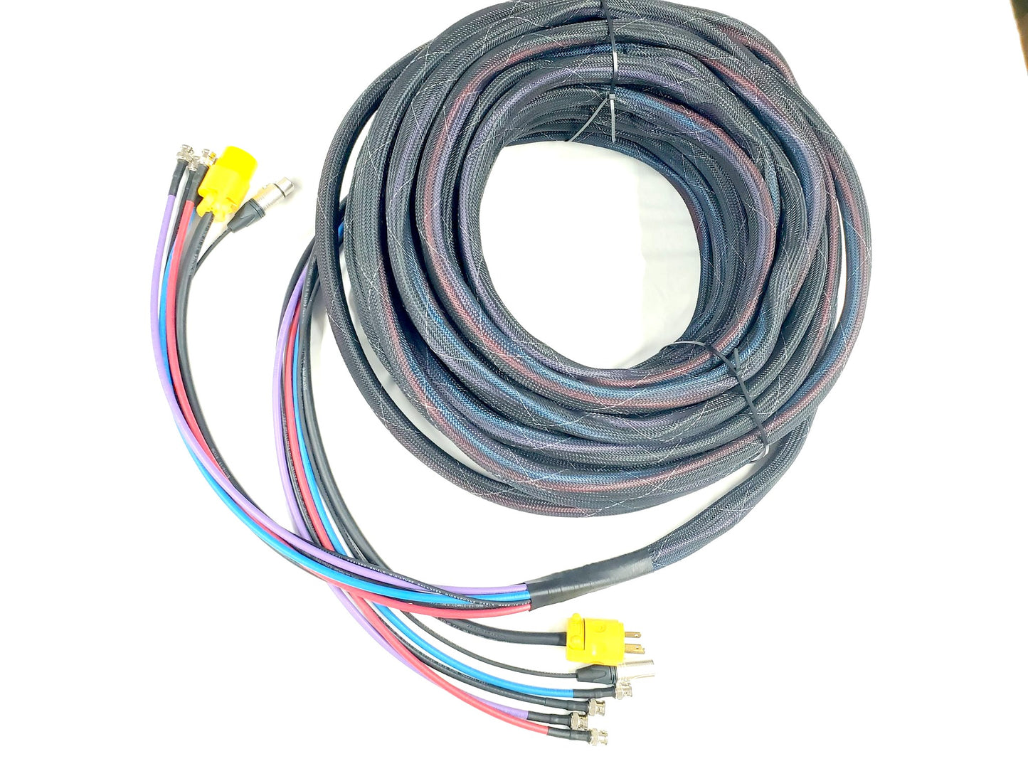 4 Channel BNC HD-SDI RG6 Belden 1694A, XLR Line Level and AC Power - Snake Cable