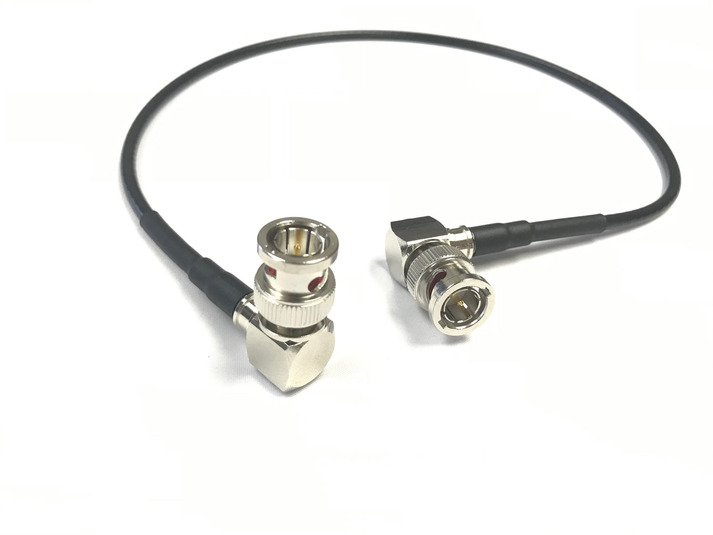 BNC Right Angle Male to BNC Right Angle Male HD-SDI 12G 4855R Belden Video Cable