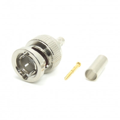 BNC Crimp Connector for Belden 4855R - 12 GHz - 75 Ohm