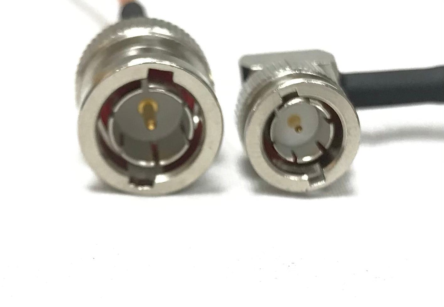 Mini BNC Right Angle Male to BNC Straight Male HD SDI RG179 75 Ohm