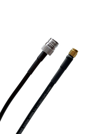 N Female to Reverse Polarity SMA Male LMR-240 Ultraflex Times Microwave Coax 50 Ohm Cable