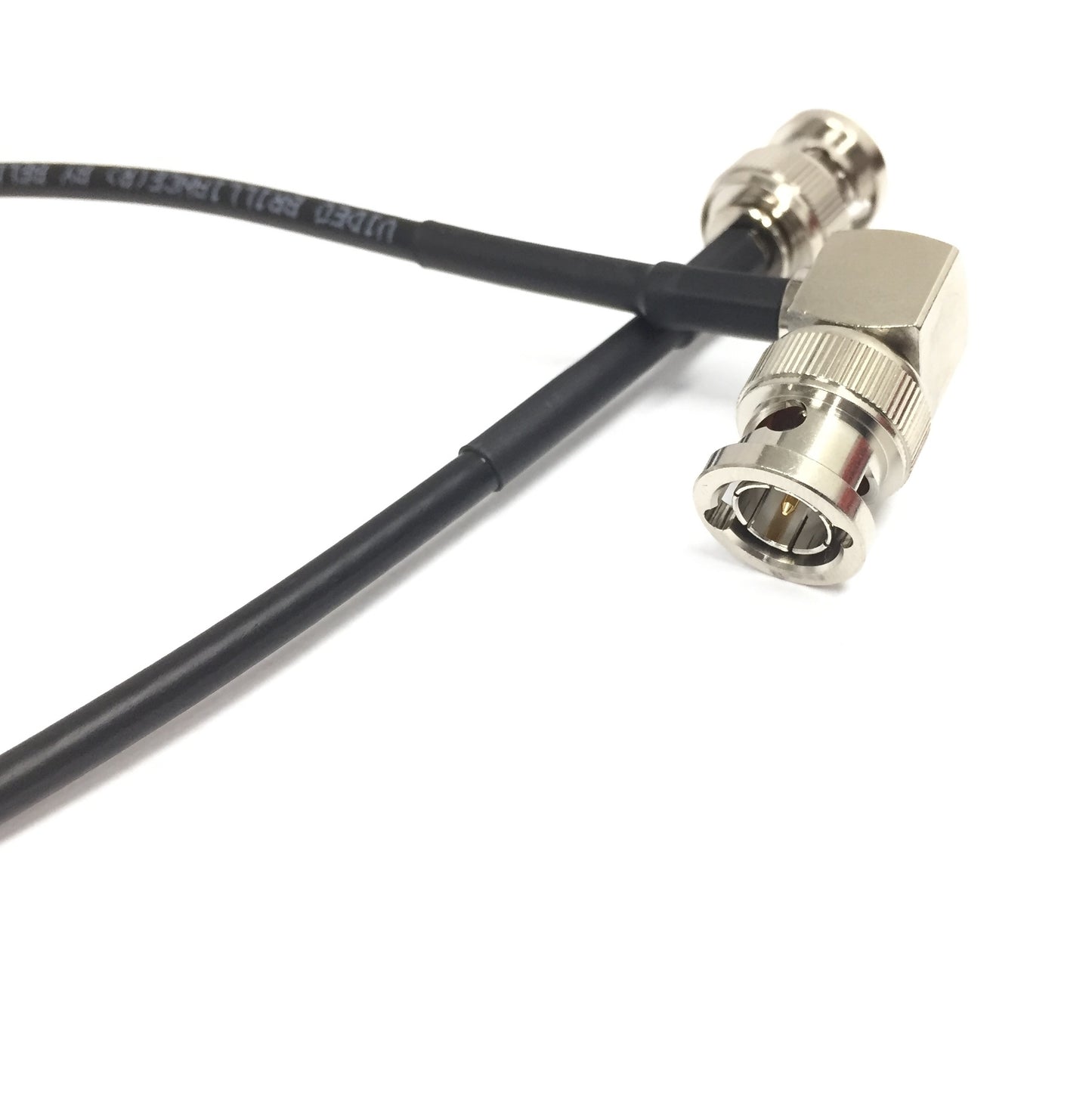 BNC Right Angle Male to BNC Straight Male HD-SDI 12G 4855R Belden Video Cable