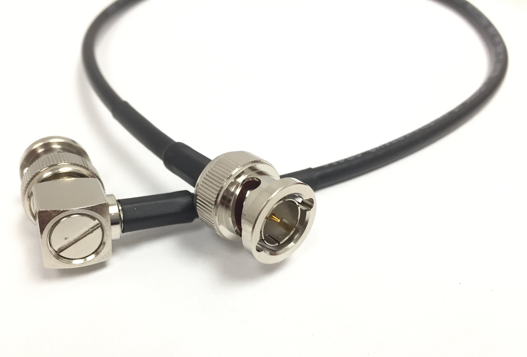 Bnc Right Angle Male To Bnc Straight Male Hd Sdi 12g 4855r Belden Vide Custom Cable Connection 6375