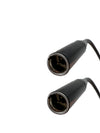50 foot Mini XLR 3 Pin Male to Male Cable - PVC Black Jacket
