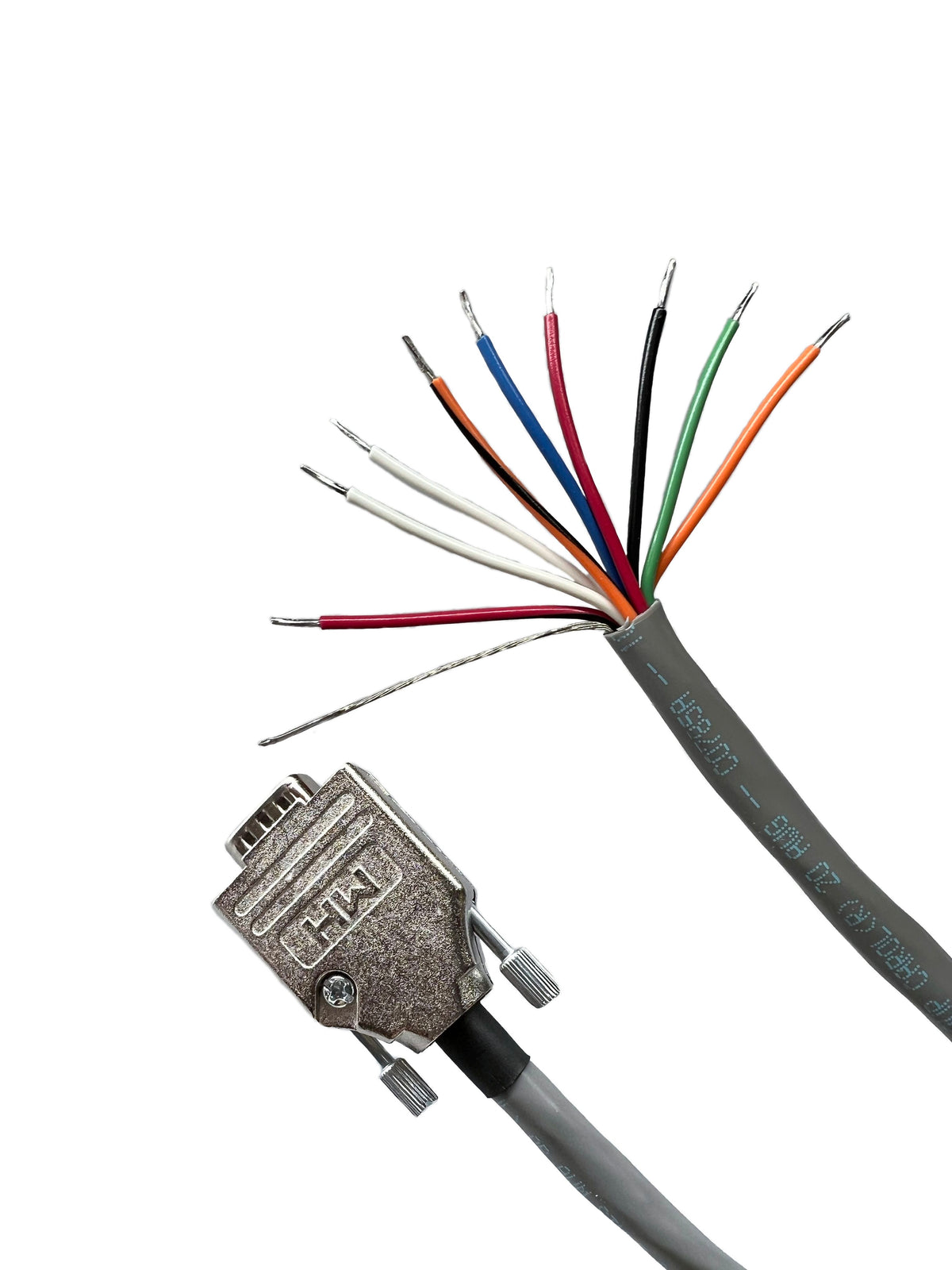 DB9 Male to Blunt -20 AWG- RS-232 Serial Breakout Cable - Custom Cable ...