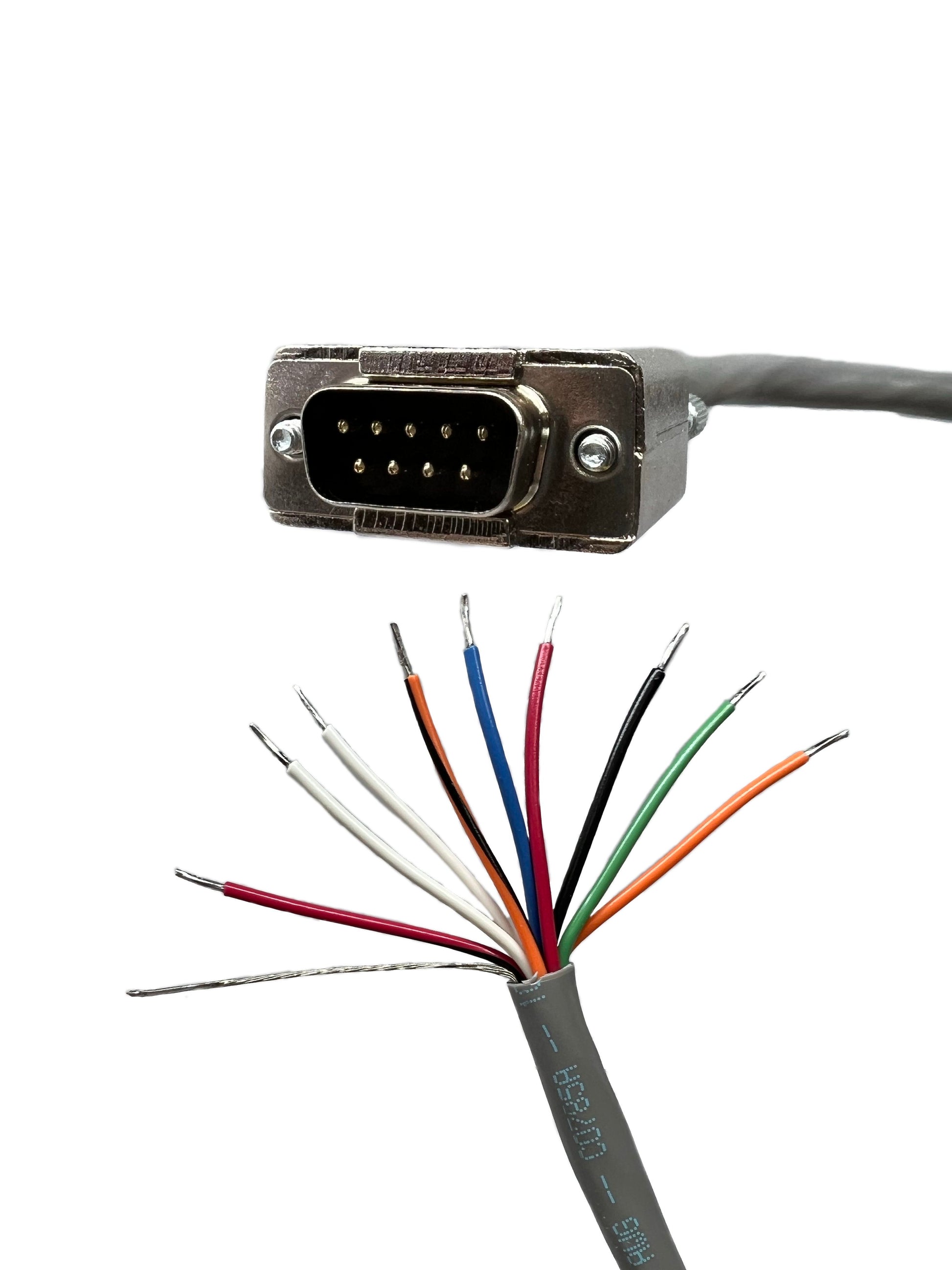 DB9 Male to Blunt -20 AWG- RS-232 Serial Breakout Cable – Custom Cable ...
