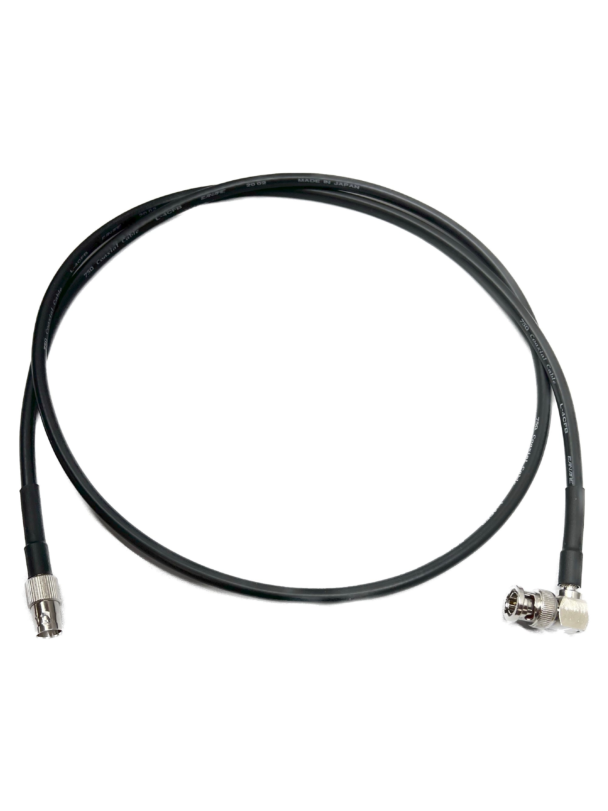 BNC Right Angle Male to BNC Female - HD-SDI Canare L-4CFB Cable