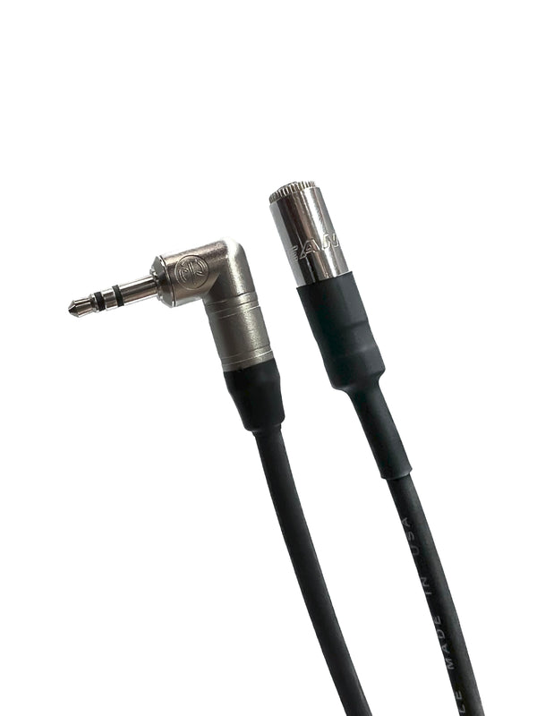 3.5mm Stereo Audio Cable Male Right Angle to Female Straight - Custom ...