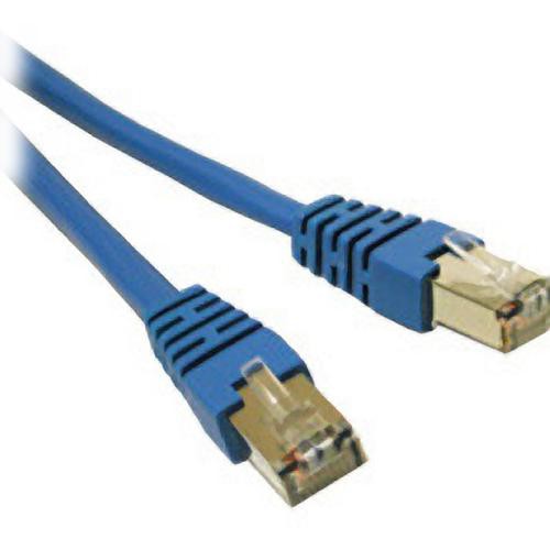1ft Blue CAT6 600Mhz Shielded Patch Cord