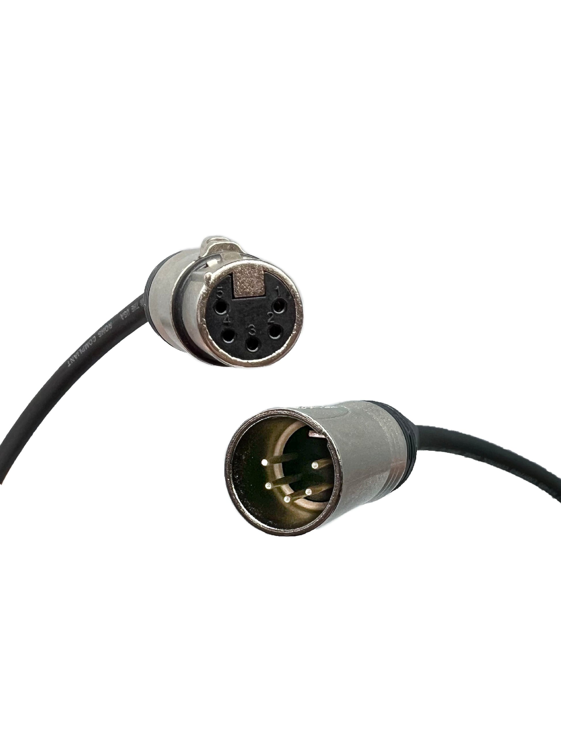 5-Pin XLR DMX AES/EBU Digital Audio/Data Mic Cables with Neutrik Connectors