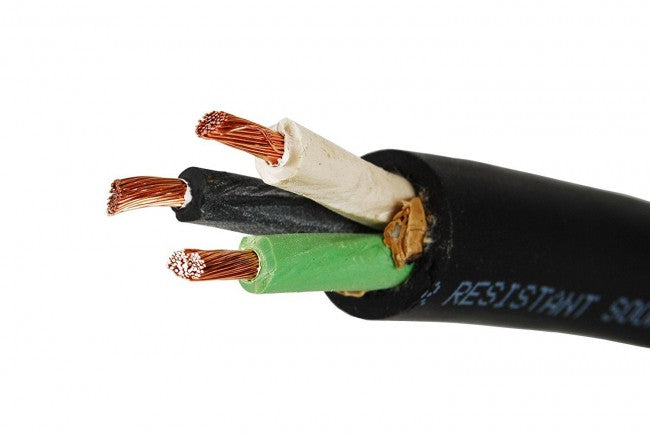 12/3 SJOOW, 12 AWG Conductor Portable Power Cable 300 Volt Custom Cable  Connection