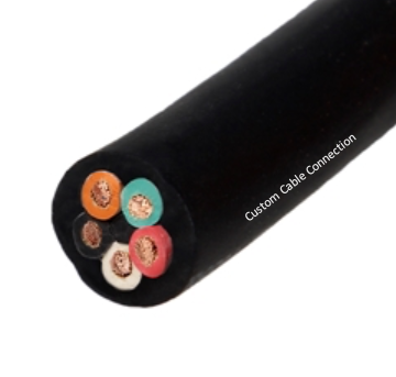 18/5 SOOW 18 AWG 5 Conductor Portable Power Cable 600 Volt