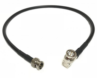 6ft HD-SDI RG6 BNC to BNC Right Angle Video Coaxial Cable Black