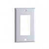 White Decorator Style Cover Plates - 1 Gang, 2 Gang, 3 Gang