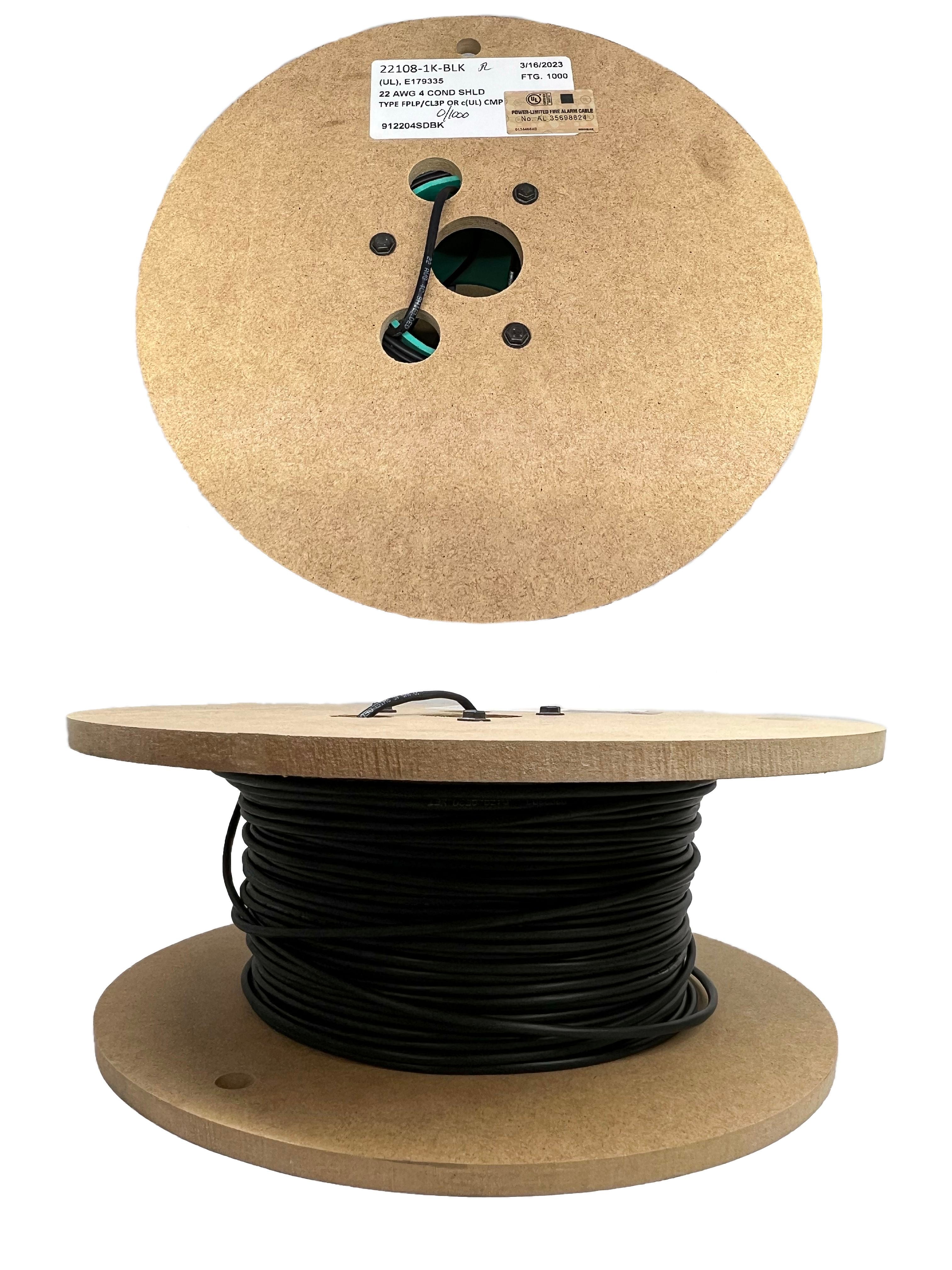22 AWG 4 Conductor Stranded Shielded Plenum CMP Cable – Custom