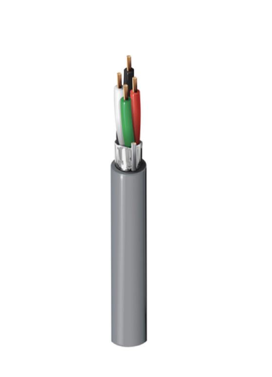 Belden 6502FE 22 AWG 4 Conductor Stranded Shielded Plenum CMP Cable ...