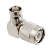 TNC Male Right Angle to BNC Female 50 Ohm Adapter