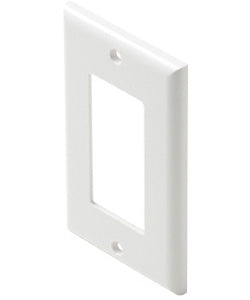 White Decorator Style Cover Plates - 1 Gang, 2 Gang, 3 Gang