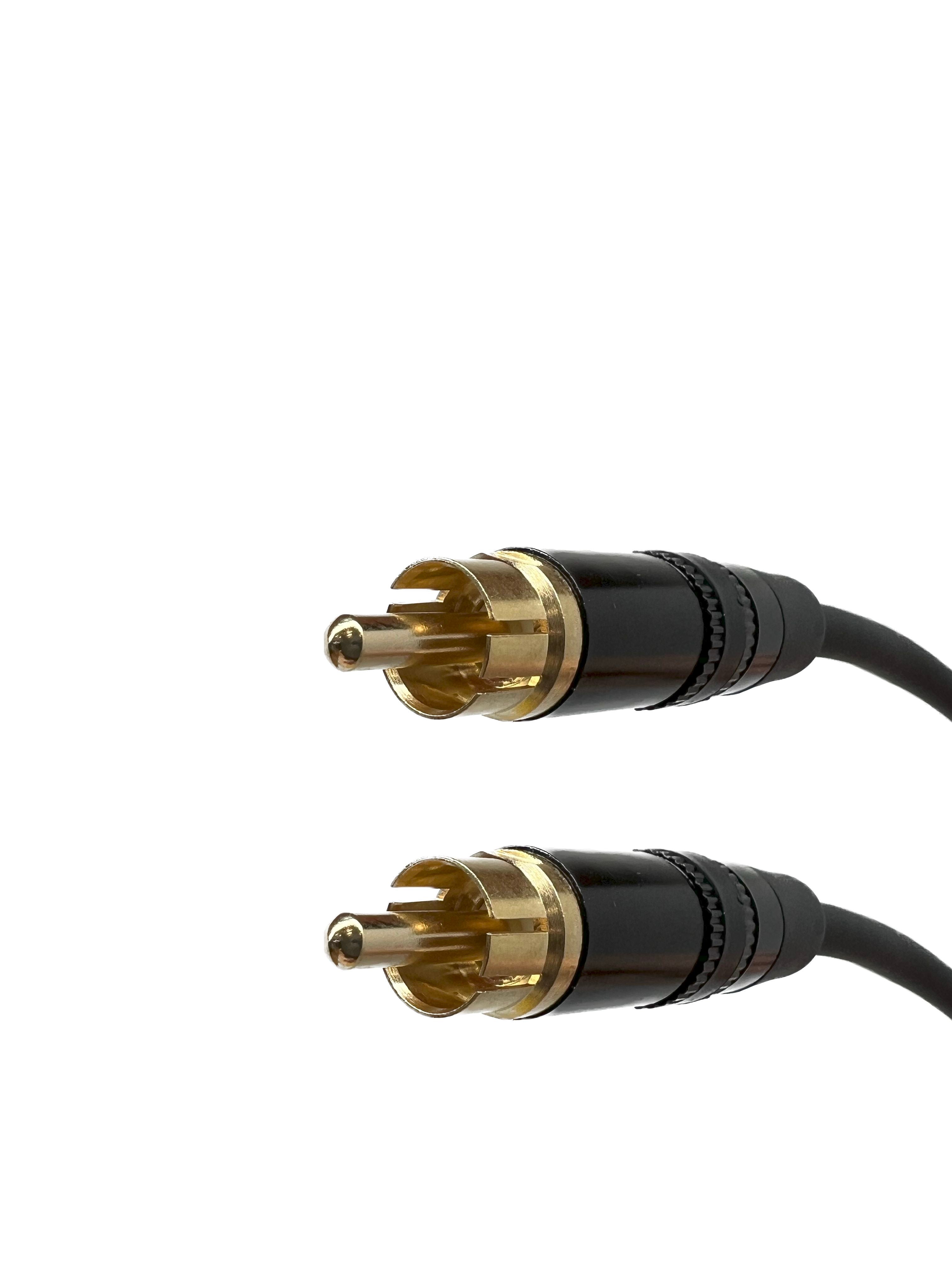 RCA Composite Coaxial Video Cable RG59 Black 75 Ohm – Custom Cable