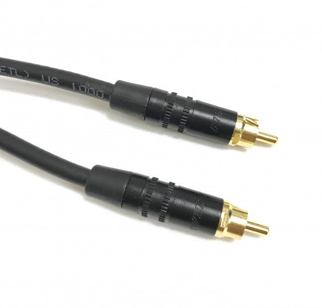 RCA Composite Coaxial Video Cable RG59 Black 75 Ohm – Custom Cable