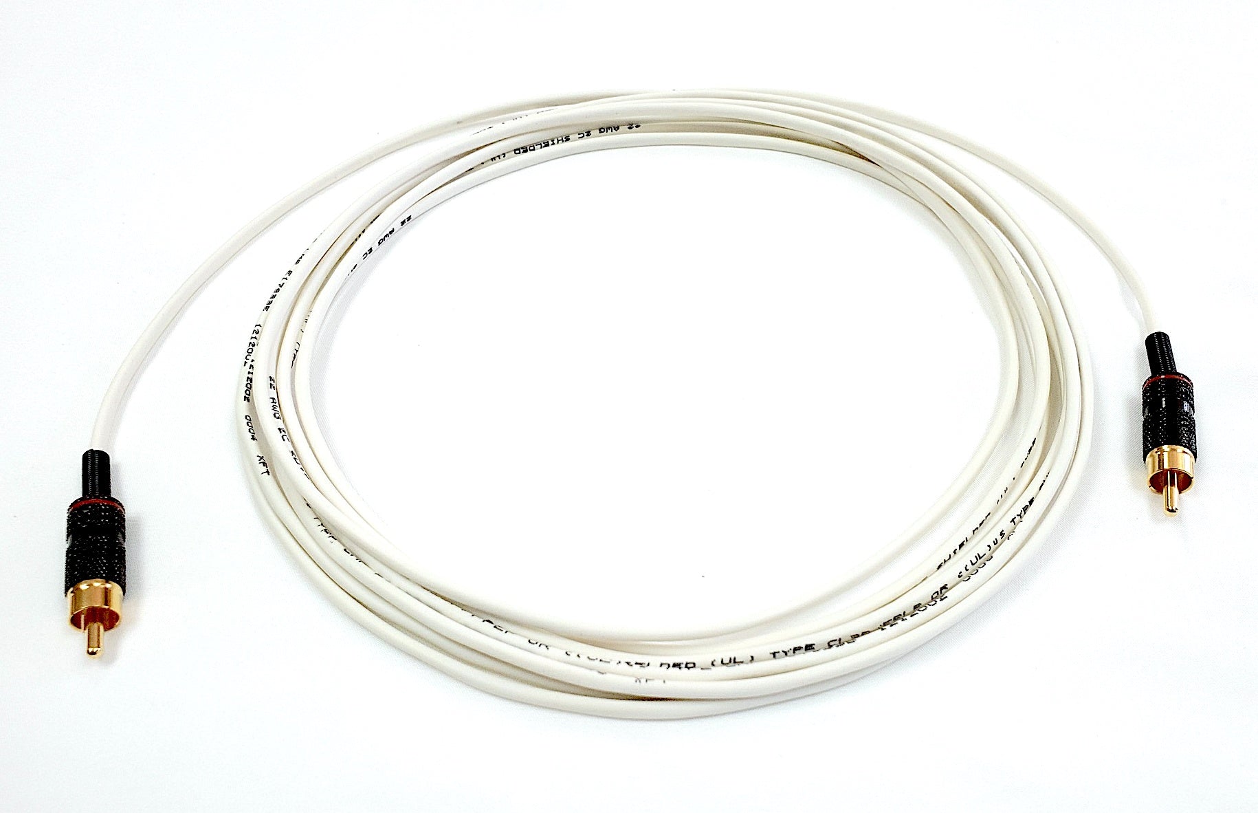 Single RCA Audio Cable Male to Male Installation Grade Plenum Jacket ...