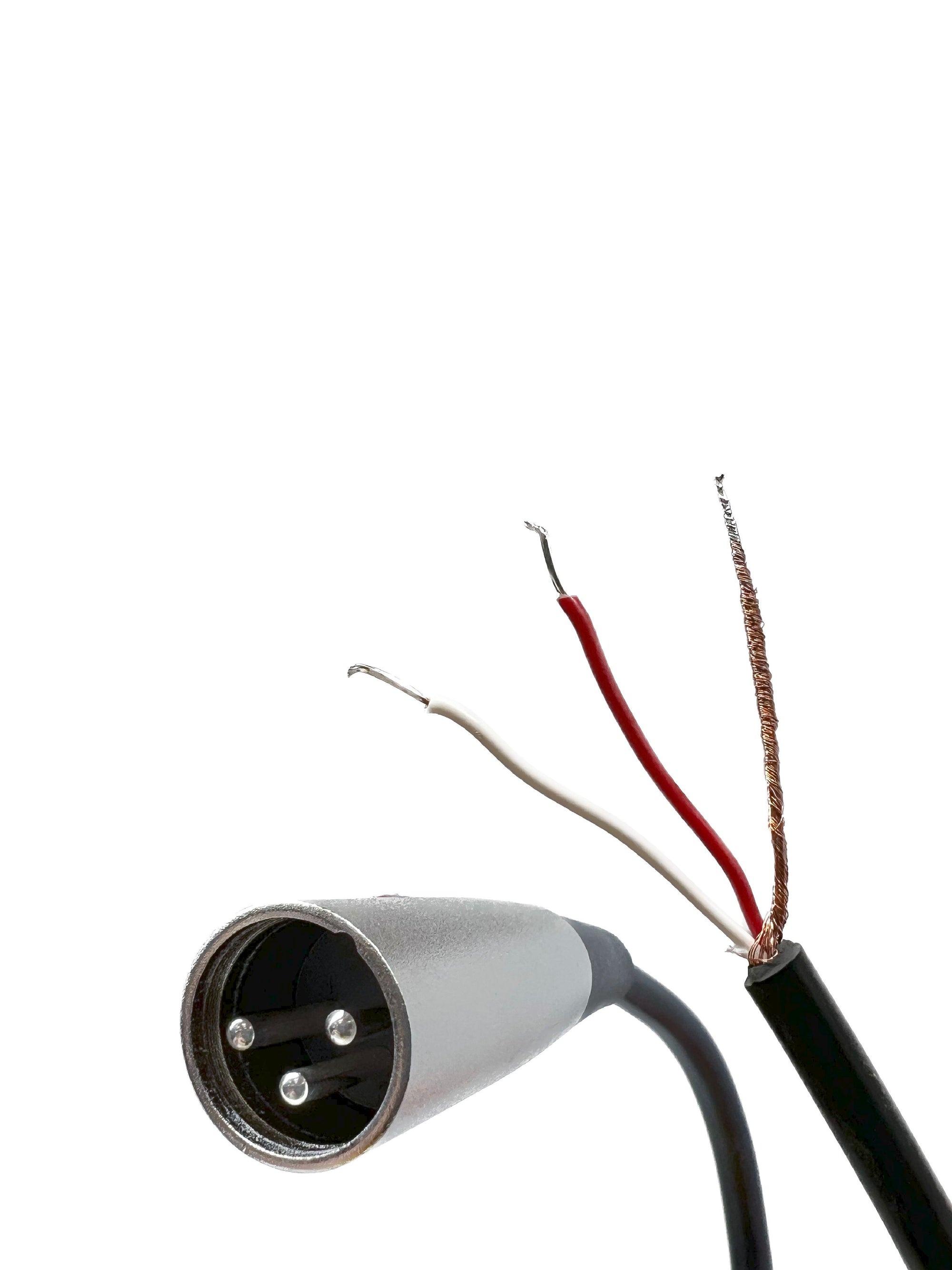 XLR 3 Pin to Blunt Install Cables - 18 AWG Shielded Audio Cable ...