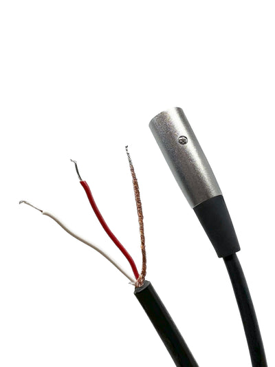 XLR 3 Pin to Blunt Install Cables - 18 AWG Shielded Audio Cable