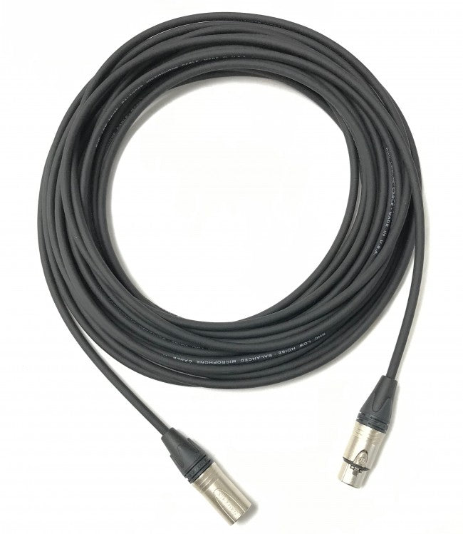 1ft XLR Audio Cable with Male to Female Neutrik Connectors