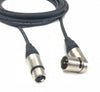 75ft XLR Audio Cable with Male Right Angle to Female Neutrik Connectors