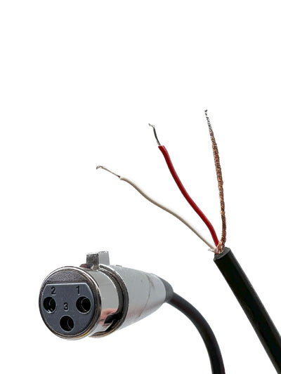 6ft 3 Pin XLR Male to Blunt Cable