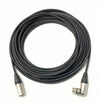 75 Foot XLR Audio Cable with Female Right Angle to Male Neutrik Connectors