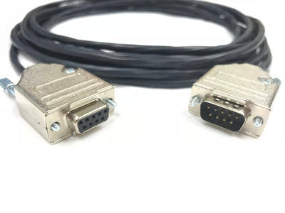DB9 Male to Female 22 AWG Plenum Jacket Serial Cable Made in USA
