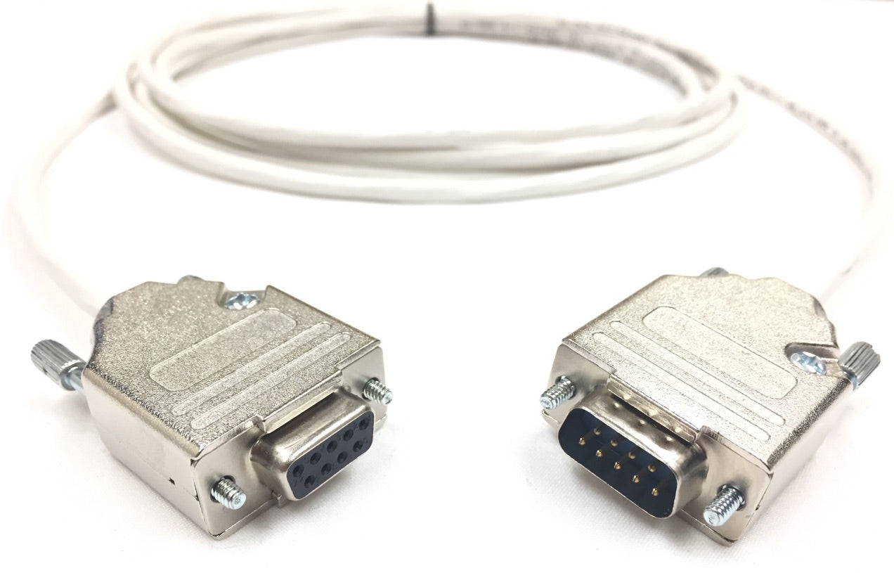 DB9 Male to Female 22 AWG Plenum Jacket Serial Cable - Only Pins 2, 3 and 5 Wired