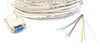 DB9 RS-232 Female to Blunt - All 9 Pins - 22 AWG Plenum - Serial Breakout Cable