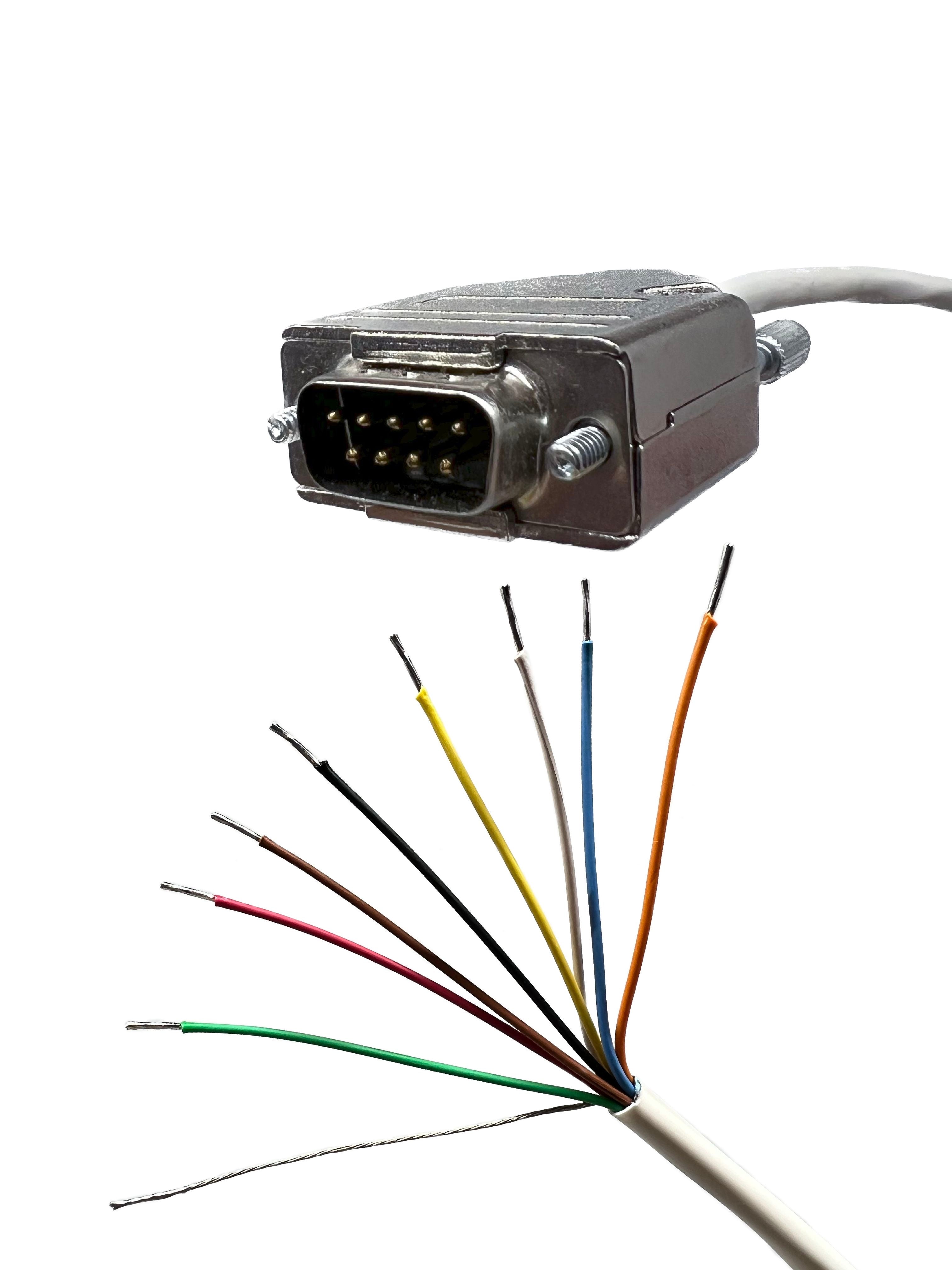 Prolunga Seriale DB9 Femmina Con Cavo 26AWG 3m – Connettore Senza Saldatura A Fili Nudi