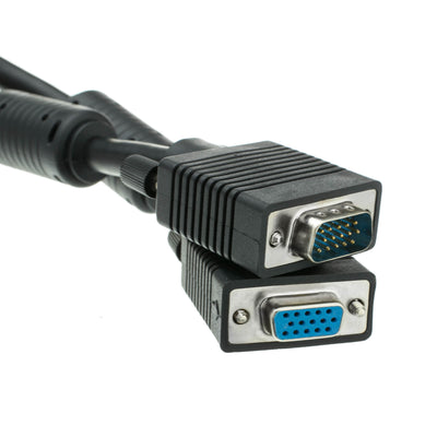 Triple Shielded HD15 Male to Female VGA Monitor Cables