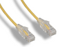 Slim CAT6A Ethernet Patch Cables - 28 AWG Clear Boot