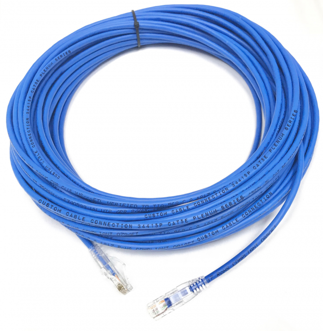 Ethernet cable network Cat5e RJ-45 125ft Blue