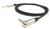 7ft Canare GS-6 Guitar Cable 1/4in Right Angle to 1/4in TS Neutrik Connectors