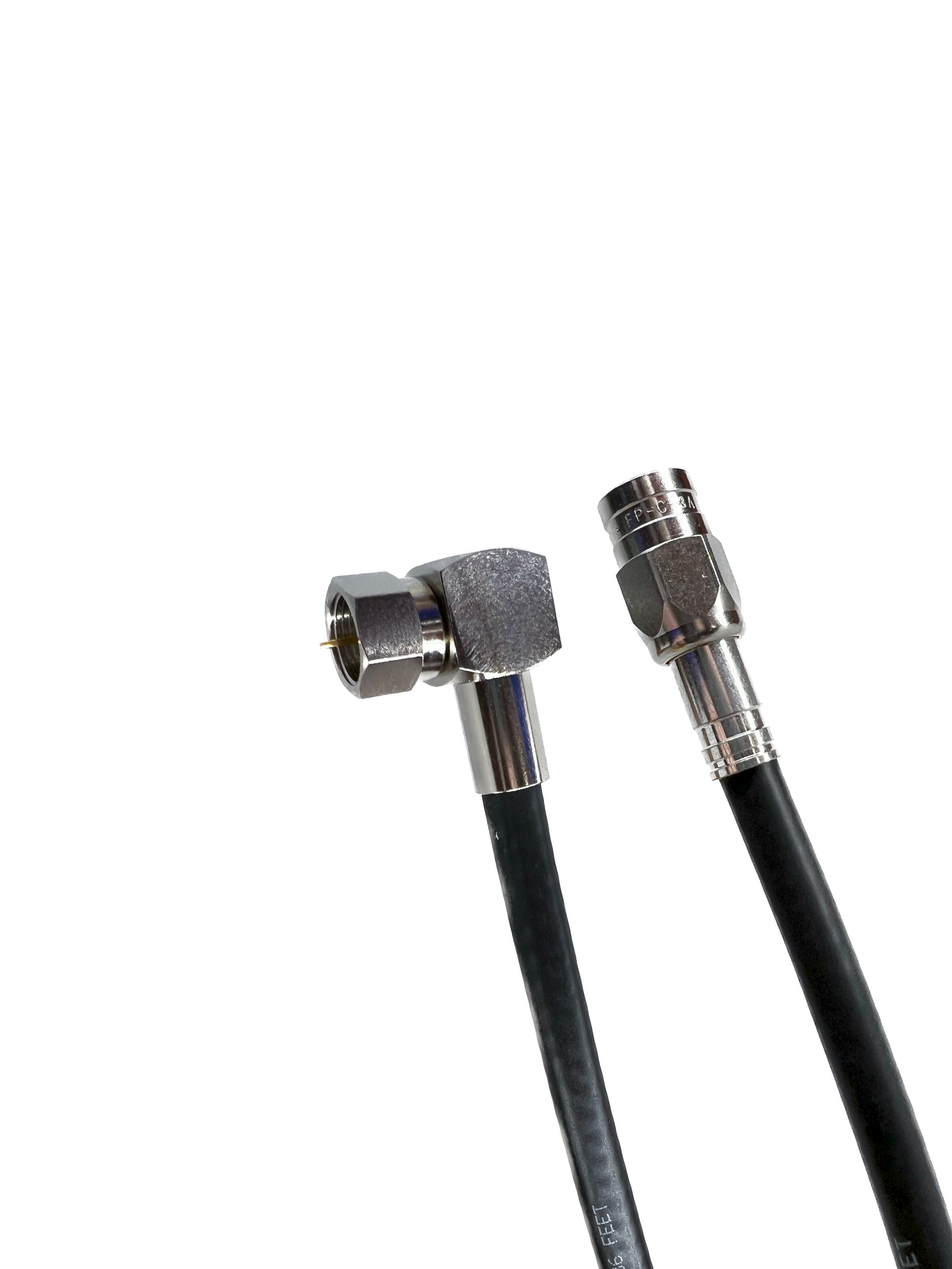 Digital Coaxial Audio Video Cable – 15 feet (Satellite Cable Connectors,  Male F Connector Pin, Coax 