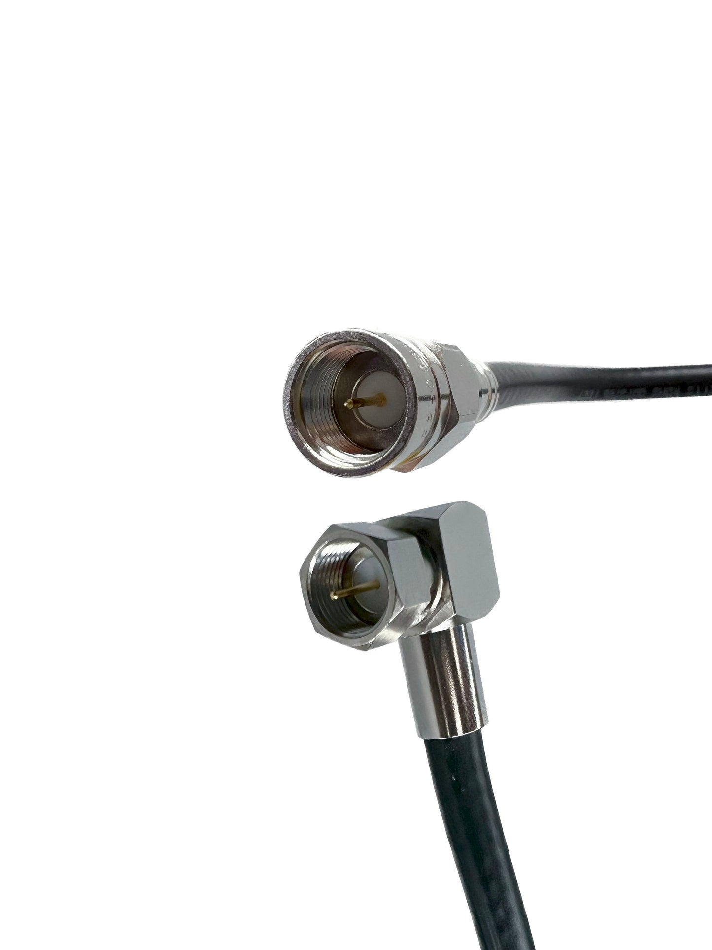 F-Type Male to Male Right Angle Belden 1694A RG6 Broadcast 4K Satellite Coaxial CL2 Cables