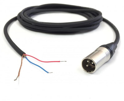 3 Pin XLR Male to Blunt Cable - 200 Foot w/ Neutrik Connector