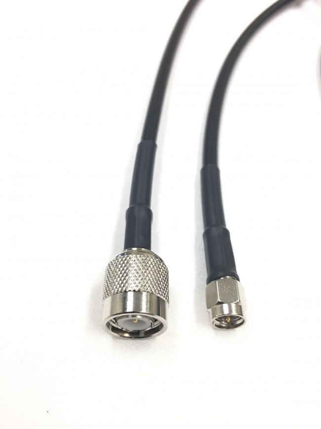 10ft TNC Male to SMA Male LMR195 Times Microwave Antenna Cable