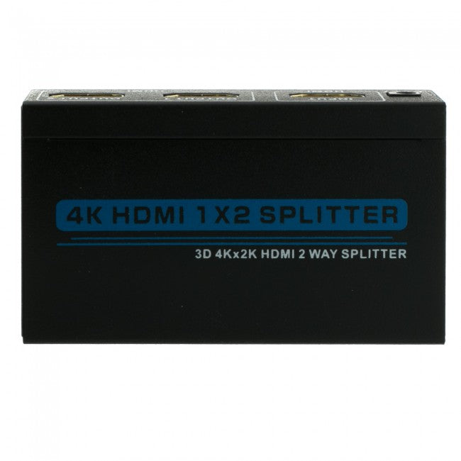 HDMI 1x2 Splitter 4K, 1 HDMI Female Input x 2 HDMI Female Output