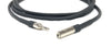 3.5mm Stereo Audio Cable Male to Female Black Jacket - Stage Grade
