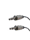 Plenum 3.5mm Stereo Audio Cable Male to Male FT-6 Rated Black Jacket - Installation Grade