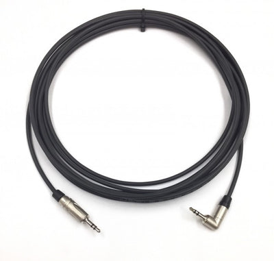 3ft Plenum CL3P 3.5mm Right Angle to 3.5mm Straight Stereo Audio Cable Male to Male FT6 Rated